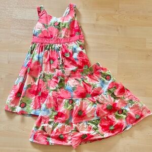 Gymboree Girls Dress and Skirt Set Sz 5-6
